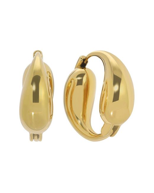 Eye Candy LA Metallic Valeria Hoop Drop Earrings