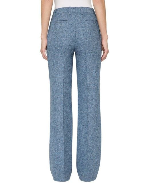 Lafayette 148 New York Blue Gates Wool & Silk-Blend Pant