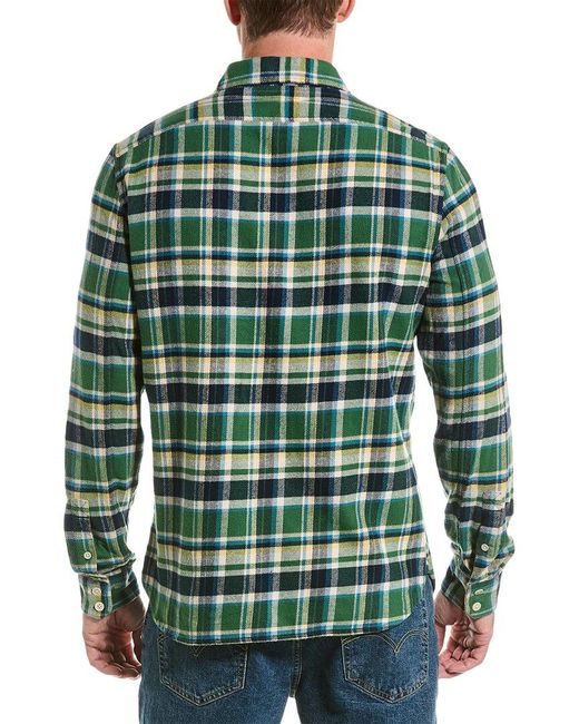 Alex Mill Green Flannel Chore Shirt for men