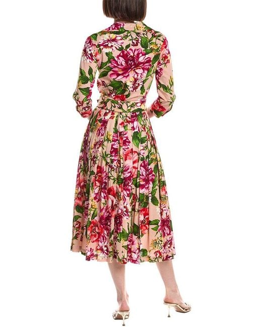 Samantha Sung Red Audrey Shirtdress
