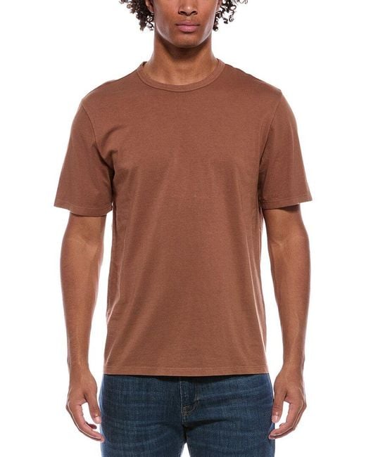 Vince Brown Crewneck T-Shirt for men