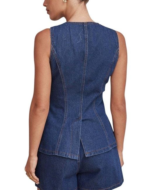 Tedora Blue 2Pc Vest & Short Set