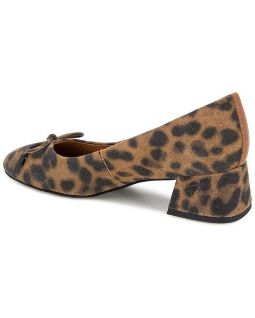 Gentle Souls Brown Lancine Suede Pump