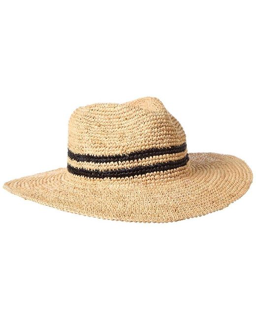 Vince Natural Packable Raffia Straw Hat