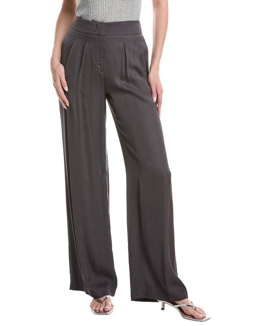 Peserico Gray Wide Leg Pant