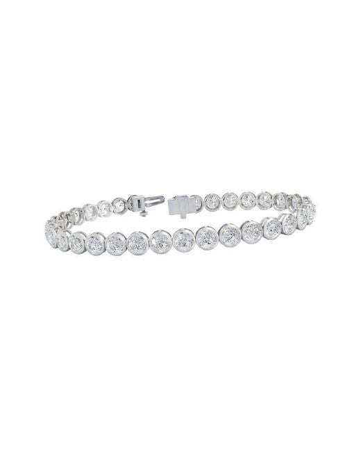 Lab Grown Diamonds White 14K 10.20 Ct. Tw. Lab-Grown Diamond Tennis Bracelet