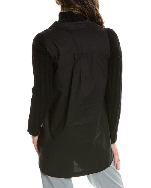 AllSaints Black Claude Wool & Yak-blend Sweater