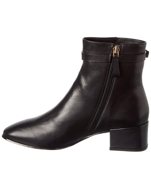 Alexandre Birman Black Candance 40 Leather Bootie