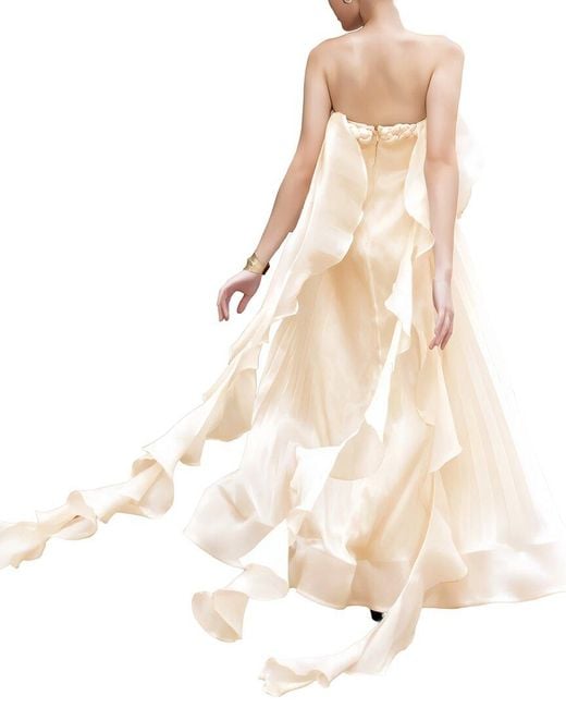 Linda Charm Natural Maxi Dress