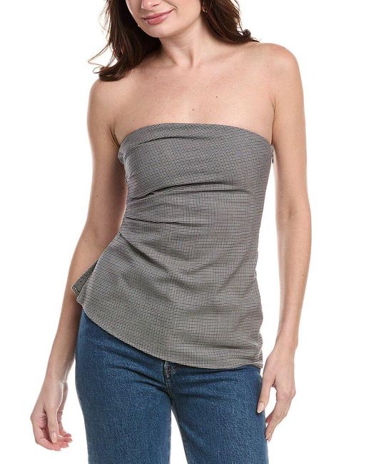 Rag & Bone Gray Genevieve Wool-Blend Top