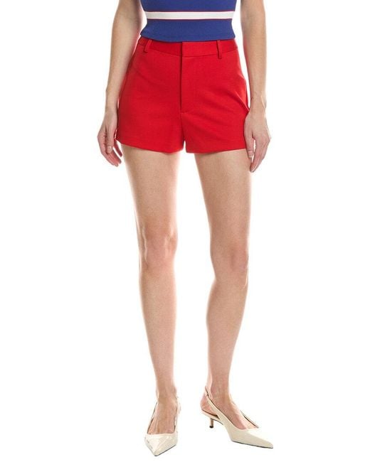 Alice + Olivia Red Conry Short