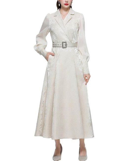 MIRA RICHI White Midi Dress
