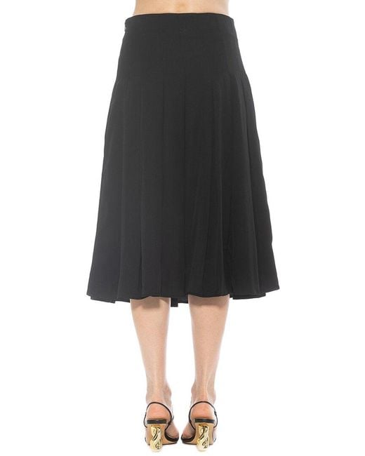 Alexia Admor Black Shilo Pleated Skirt