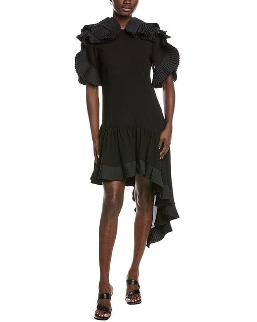 Co. Black Soft Plisse Dress