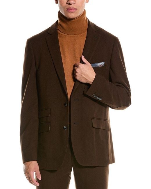 Paisley & Gray Brown Dover Slim Fit Jacket for men