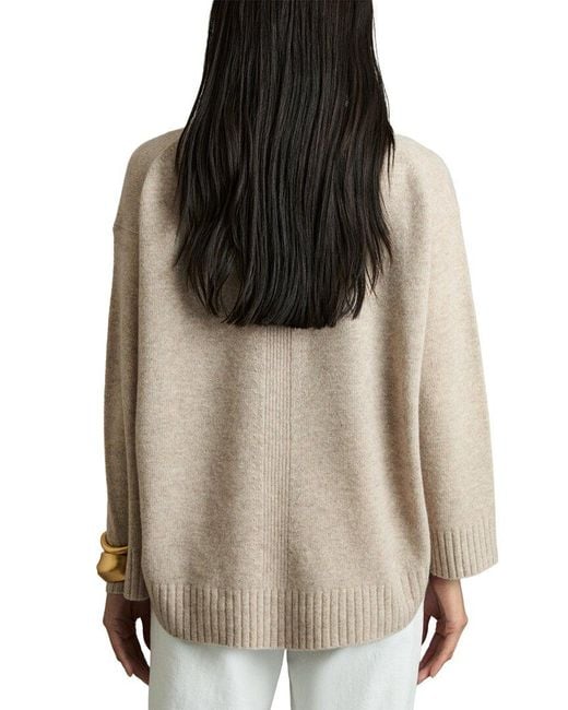 Reiss Natural Elena Wool & Cashmere-Blend Sweater