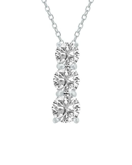 Lab Grown Diamonds White 14k 1.50 Ct. Tw. Lab Grown Diamond Necklace