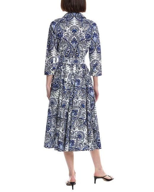 Samantha Sung Blue Laurent Shirtdress