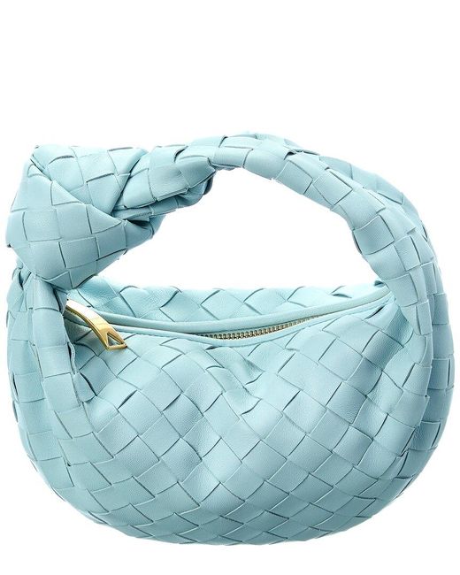 Bottega Jodie Mini Intrecciato Leather Hobo Bag in Blue Lyst