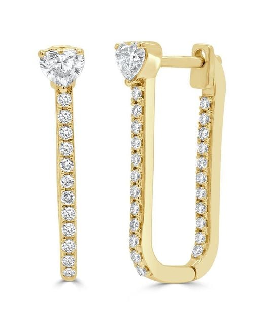 Sabrina Designs Metallic 14K 0.85 Ct. Tw. Diamond Hoop Earrings
