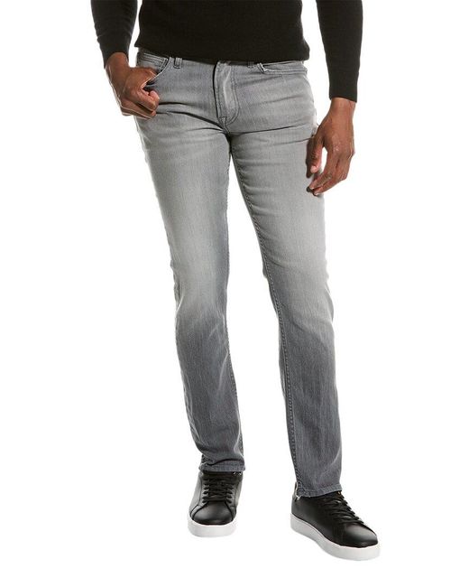7 For All Mankind Gray Paxtyn Brookspring Skinny Jean for men
