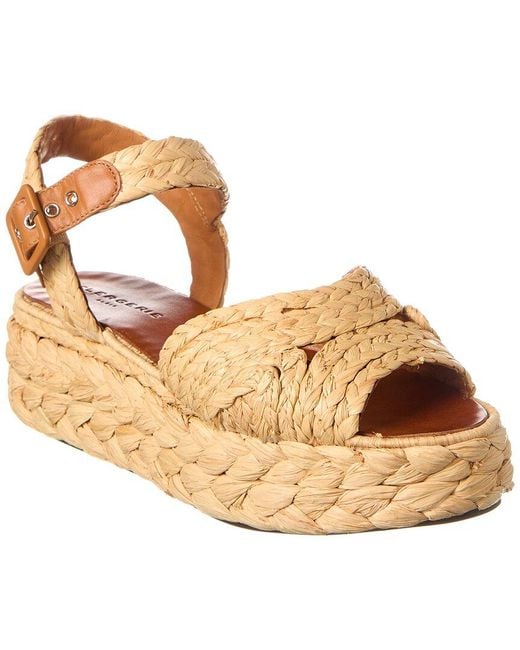 Robert Clergerie Aude Raffia Platform Sandal in Metallic Lyst Canada