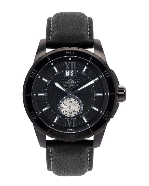 balmer men's leather watch