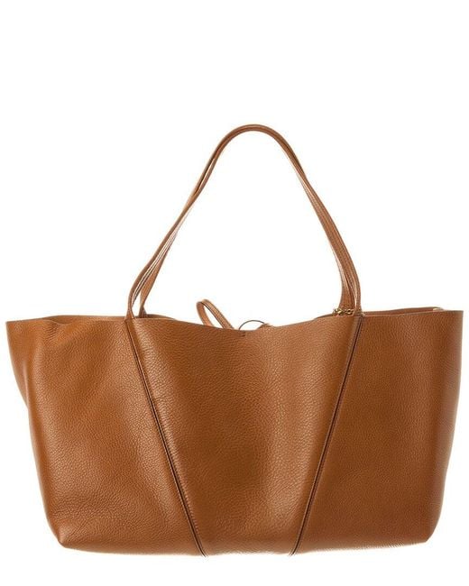 Chloé Brown East West Leather Tote