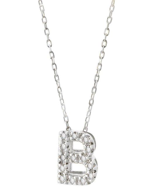 Monary Metallic 14k 0.05 Ct. Tw. Diamond Necklace