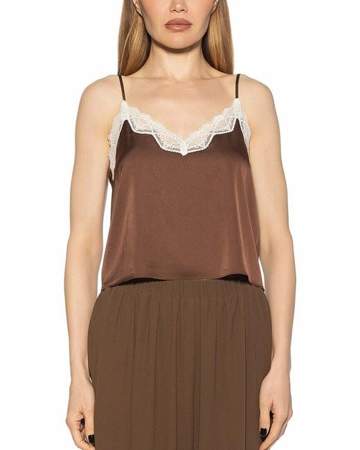 Alexia Admor Brown Isla Camisole