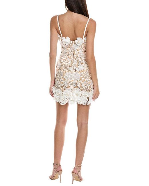 HELSI White Quinn Lace Mini Dress