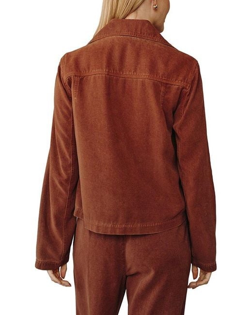 Bella Dahl Red Utility Crop Trench Jacket