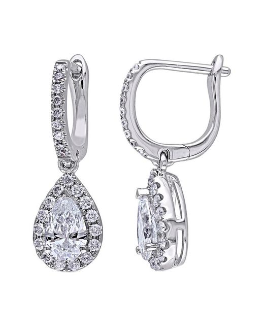 Diamond Select Cuts White 14k 1.40 Ct. Tw. Diamond Drop Earrings