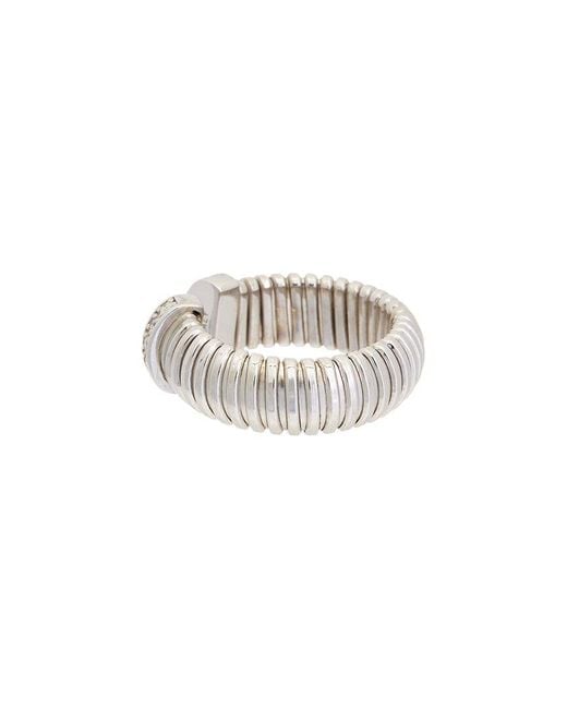 Meshmerise White 18K Over 0.10 Ct. Tw. Diamond Ring