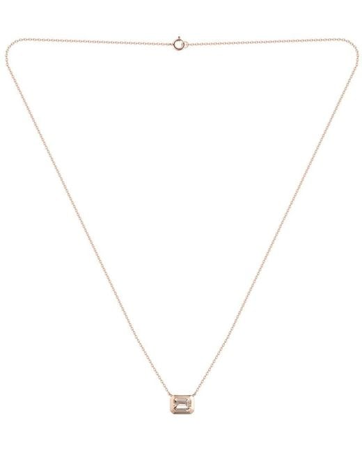 Gregg Ruth White 14K 1.00 Ct. Tw. Morganite Pendant