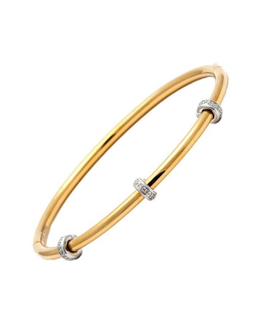 Diamond Select Cuts Metallic 0.05 Ct. Tw. Diamond Bangle
