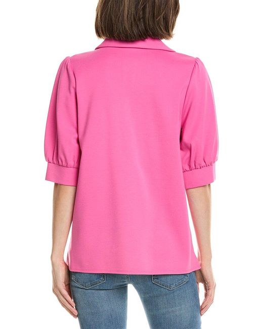 Jude Connally Pink Katia Pullover Top