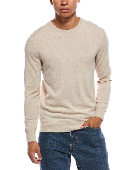 Cashmere Men's Natural Baby Cashmere Crewneck Sweater