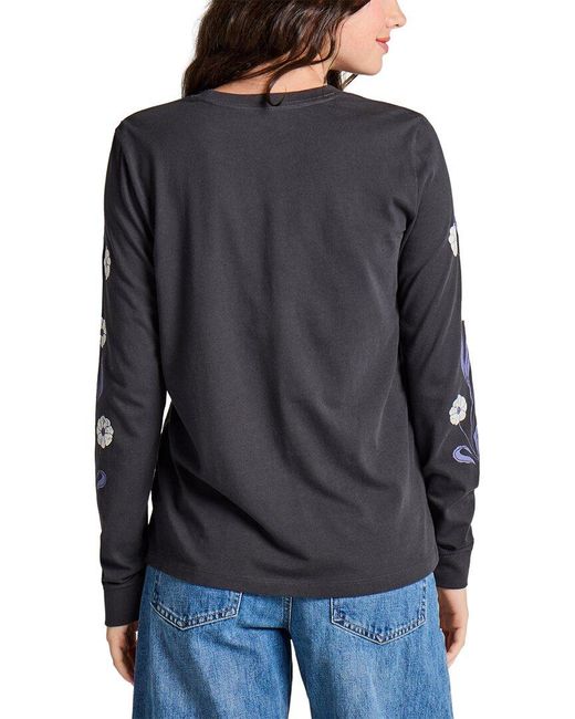 Life Is Good. Blue Long Sleeve Crusher T-Shirt