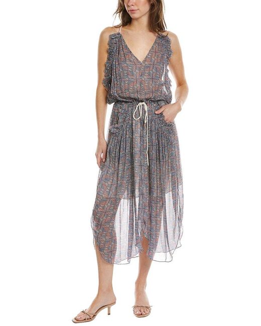 Isabel Marant Gray Étoile Fadelo Maxi Dress