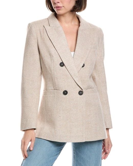 Pascale La Mode Natural Wool-Blend Blazer