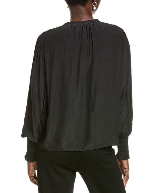 Ramy Brook Black Walter Blouse