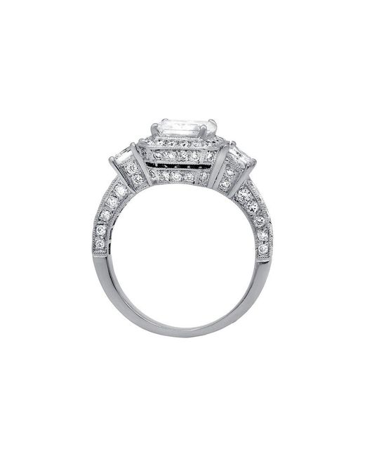 Diana M Metallic Fine Jewelry 18k 2.42 Ct. Tw. Diamond Half-set Ring