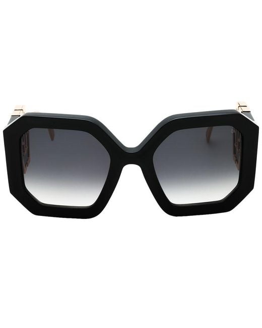 Philipp Plein Black Spp067 54Mm Sunglasses