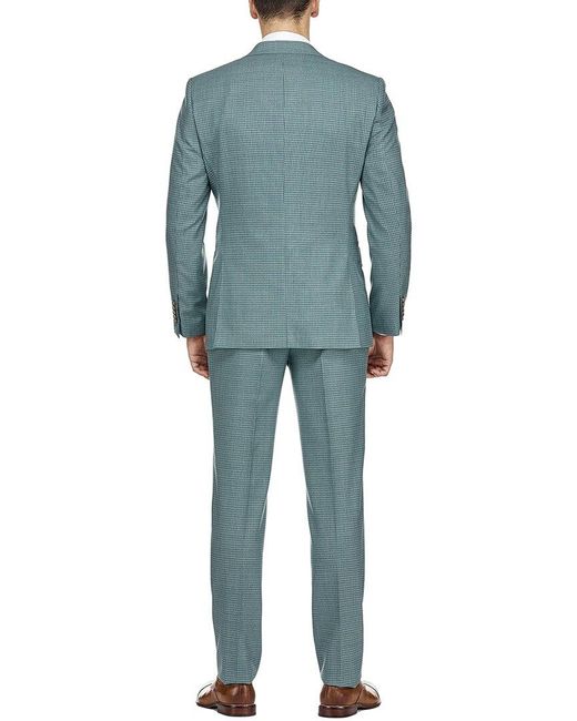 English Laundry Blue Wool-blend Suit for men