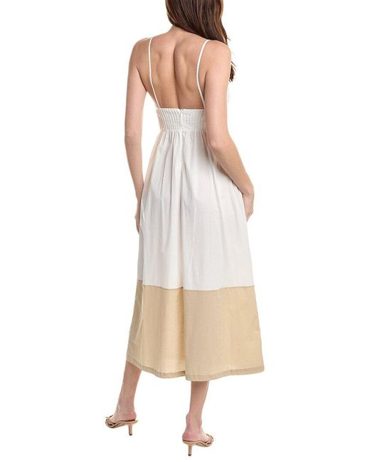 Alpha Studio White Midi Dress