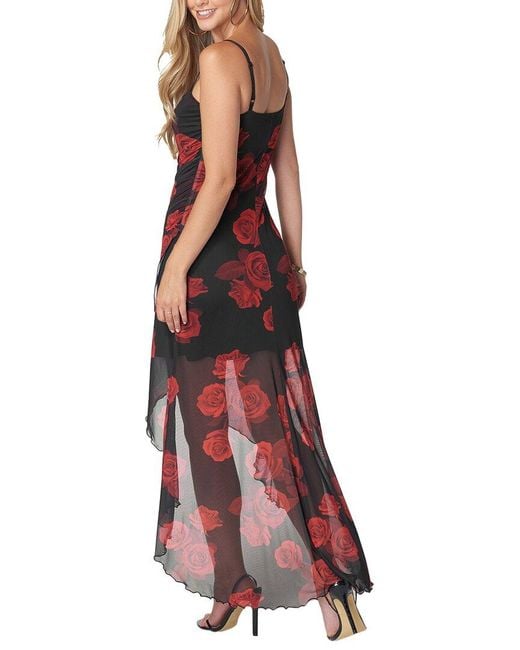 Bebe Red Wrap Tube Dress