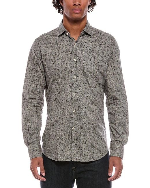 Slowear Gray Printed Shirt for men