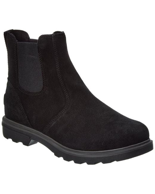 Sorel Black Carson Suede Chelsea Boot for men