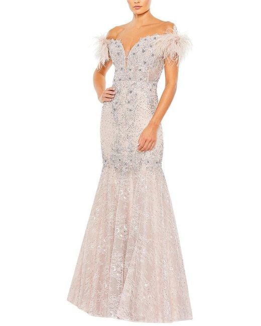 Mac Duggal Purple Mermaid Gown